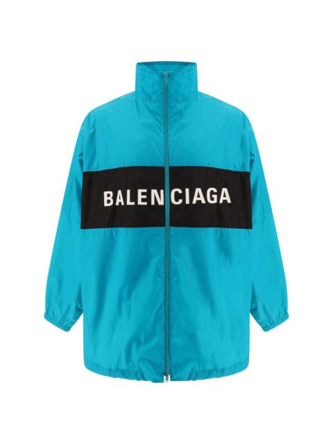BALENCIAGA logo-print windbreaker