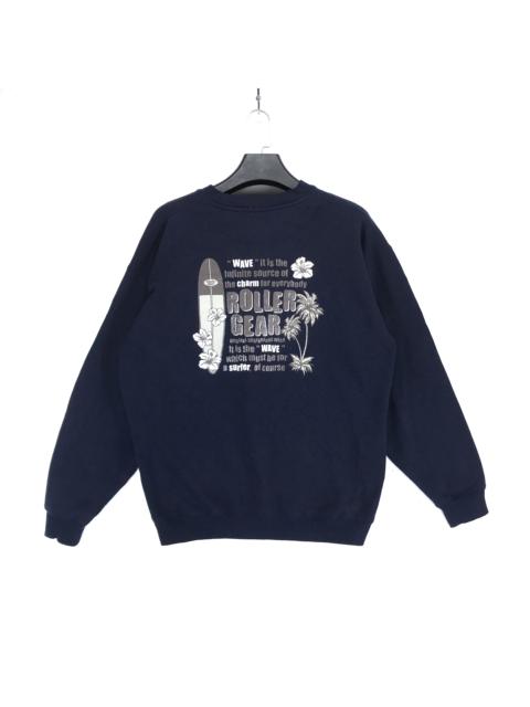 Other Designers Japanese Brand - Vintage Roller Gear Surfboard Big Logo Sweatshirt #2353-92