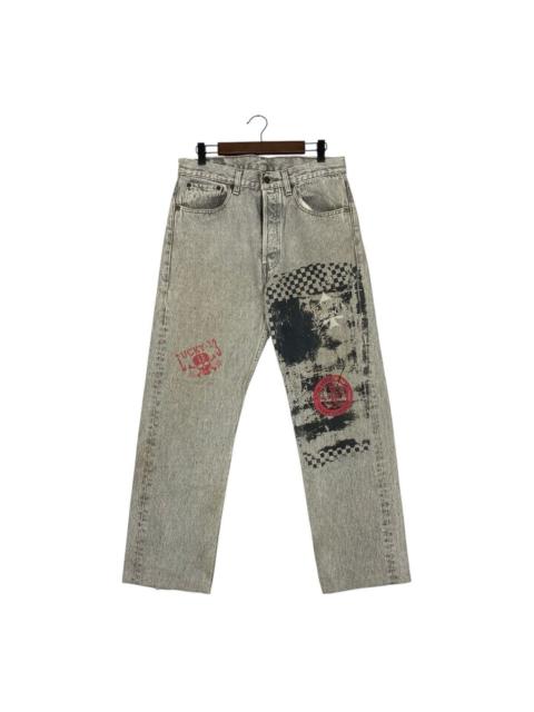Levi's Vintage Levi’s 501 Grey Acid Wash Graphic