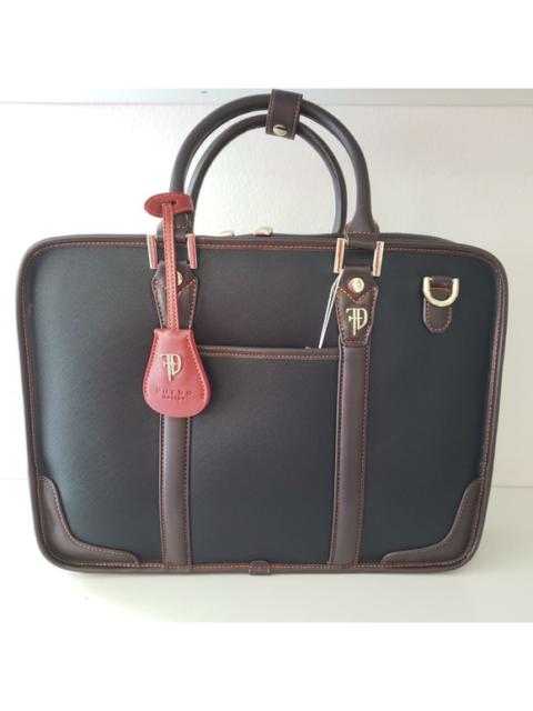 Other Designers Furbo Design FRB012 Milano Briefcase - Black/Brown