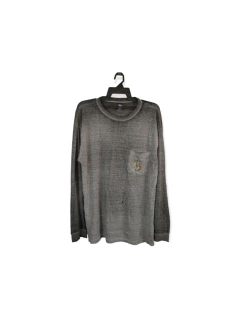 Other Designers Vintage - GORGEOUSLY THRASHED Vintage Stussy Long Sleeve Tee.