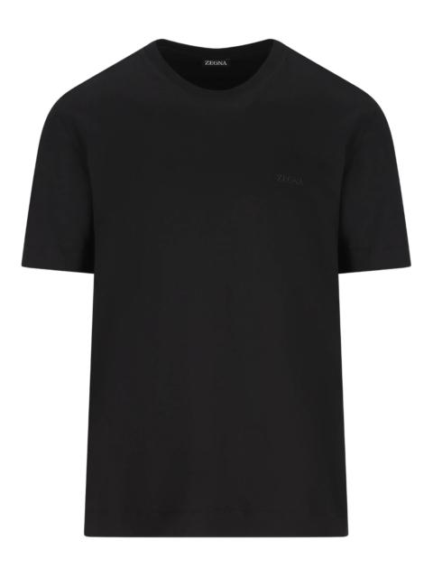 ZEGNA Zegna Logo-embroidered T-shirt