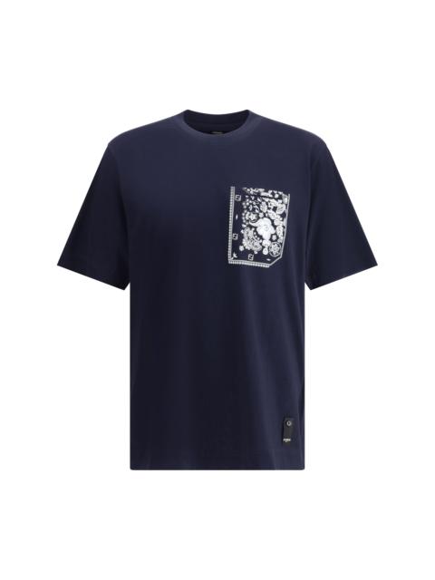 FENDI Fendi Men T-Shirt With Bandana Print Pocket