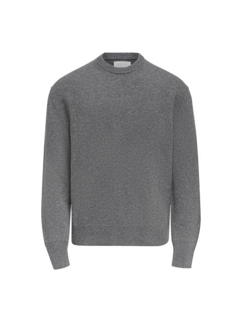 Jil Sander Light Wool Cashmere Long Sleeve Crewneck Sweater
