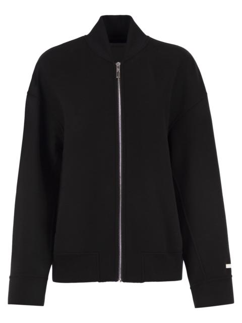 Sportmax Sportmax Women Spxondata - Virgin Wool Bomber Jacket With Ribbed Knit Details