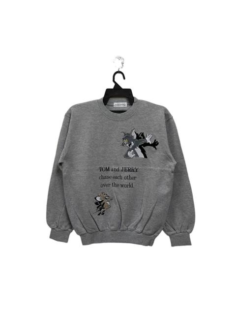 Other Designers Cartoon Network - Vintage tom and jerry sweatshirt embroided