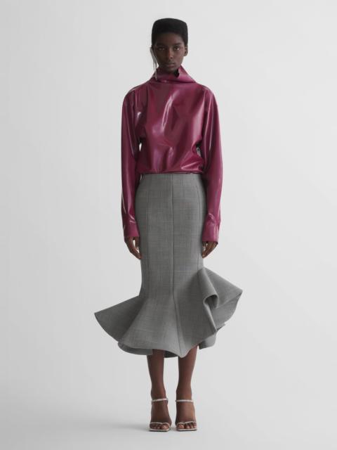 MUGLER checked mermaid skirt