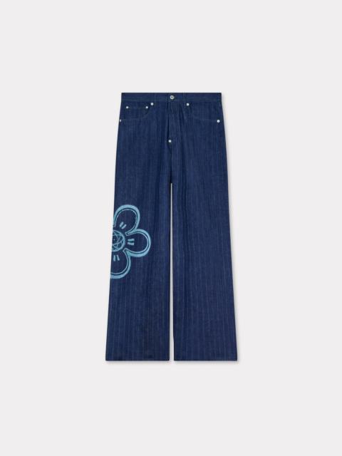 KENZO 'Kenzo x Futura 2000' turn up wide fit jeans in Japanese denim