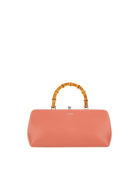 Jil Sander Jil Sander Salmon Leather Small Goji Bamboo Handbag