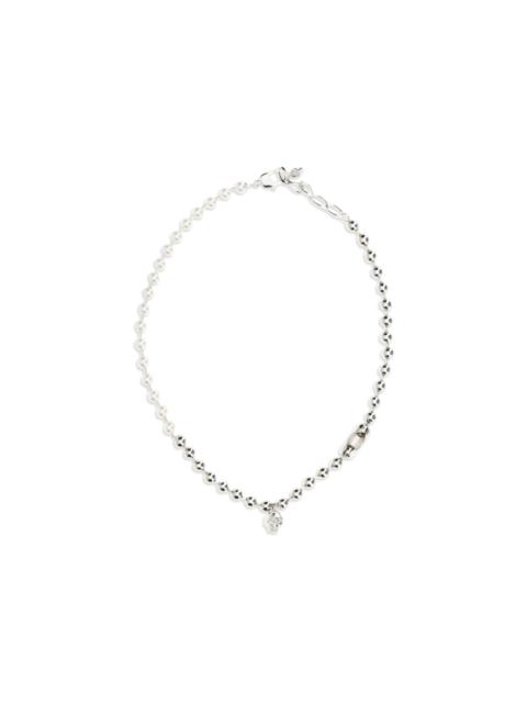 Alexander McQueen Alexander Mcqueen Men Pearl Skull Necklace