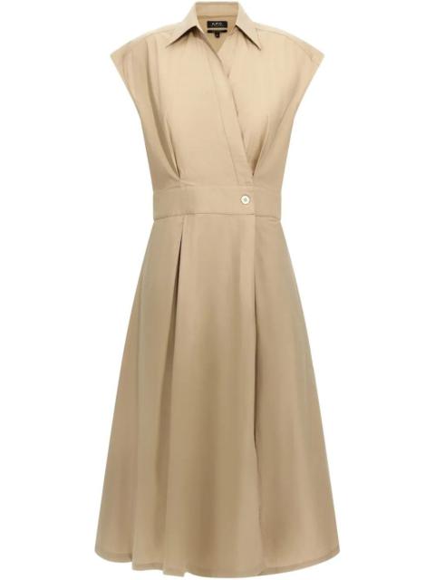 A.P.C. A.P.C. Women Athéna Cotton Wrap Dress