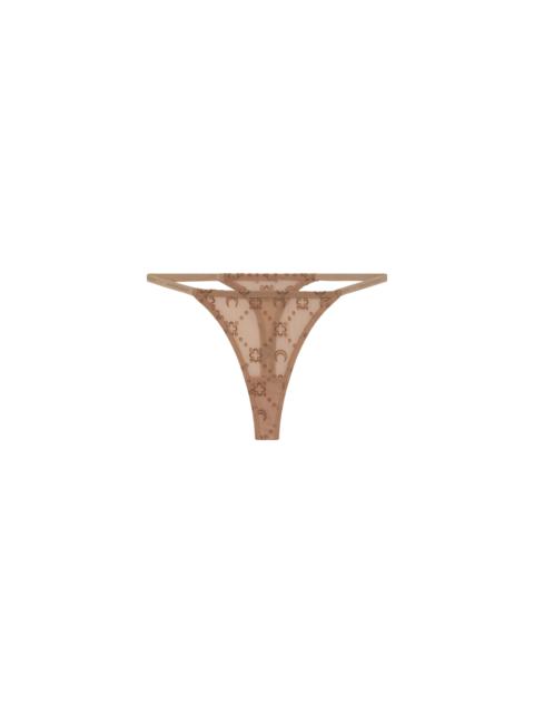 Marine Serre Recycled Mesh Flock Thong
