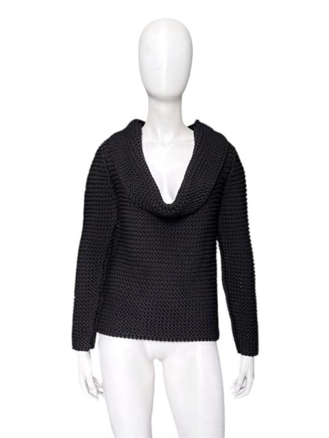 GUCCI Gucci Fall 2001 Tom Ford Runway Heavyweight Oversized Slouchy Knit Wool Sweater M