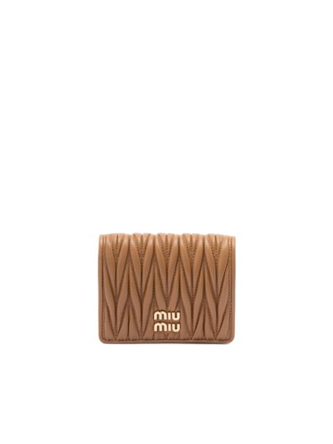 Miu Miu Matelassé Nappa Leather Wallet