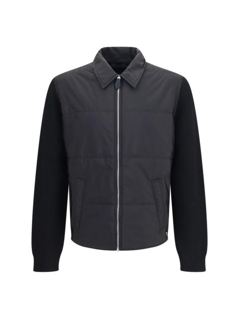 Prada Prada Knit Jacket with Padded Front Nero