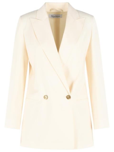 Max Mara Max Mara 'BIKINI' Virgin Wool Blazer Ivory White