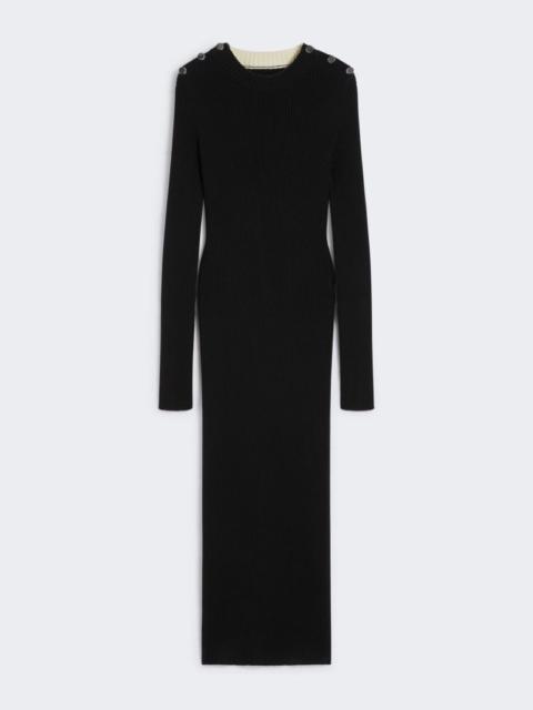 Sportmax Pure wool knit dress - BLACK