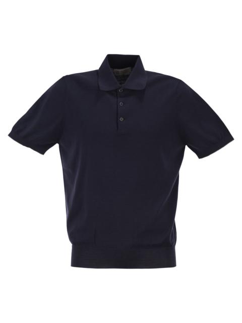 Brunello Cucinelli Brunello Cucinelli Men Lightweight Cotton Knit Polo Shirt