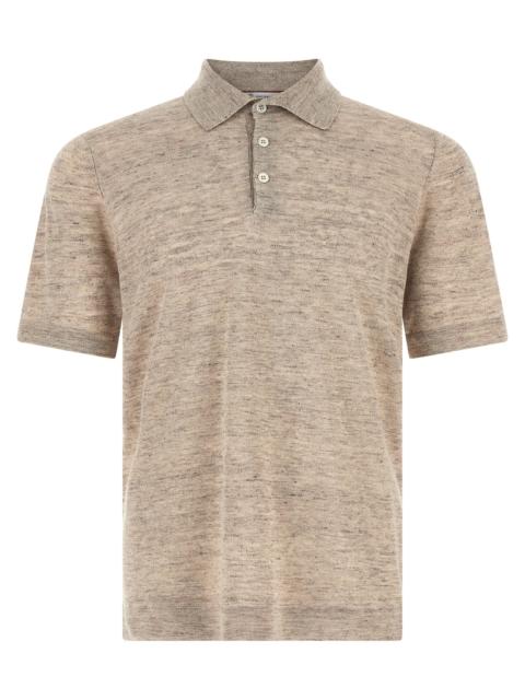 Brunello Cucinelli Brunello Cucinelli Men Linen Cotton Polo Shirt