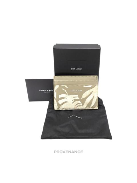SAINT LAURENT Saint Laurent Paris SLP Cardholder Wallet - Palms Stripe