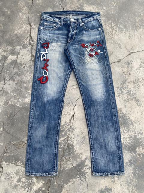 Other Designers Vintage - CO&LU Rockin Pop Star Poem Jeans