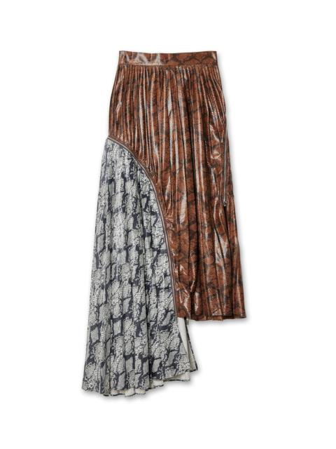 rokh Zip Detailed Asymmetric Pleated Skir