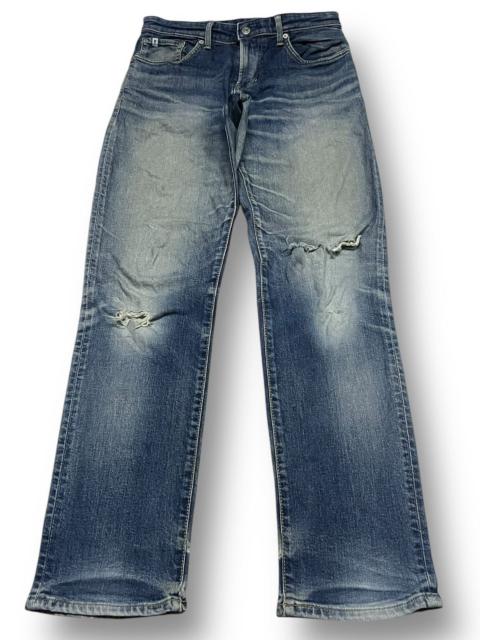 Other Designers Edwin Tokyo Japan Distressed Blue Wash Jeans