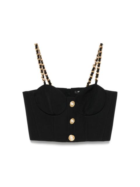 Balmain chain link-straps top