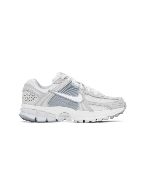 White & Gray Zoom Vomero 5 Sneakers