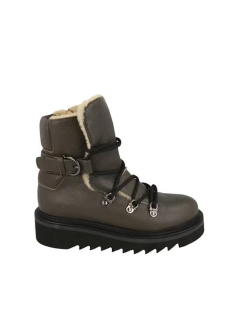 FERRAGAMO Ferragamo Womens Elimo F Leather Boots