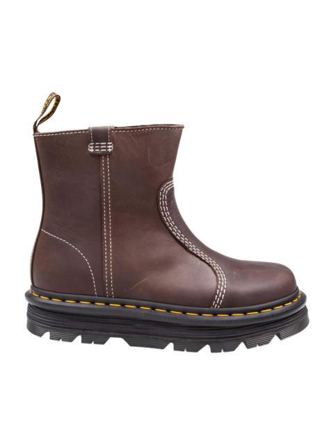 Dr. Martens Zebzag Rigger Leather Ankle Boot, Brown