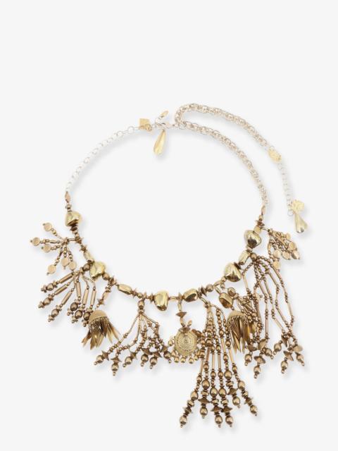 Dries Van Noten Dries Van Noten Tassel Pendant Brass And Resin Necklace