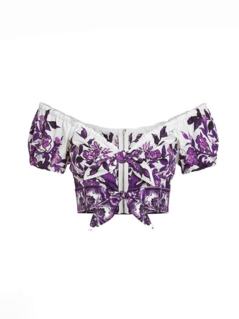 Dolce & Gabbana Maiolica Cropped Top