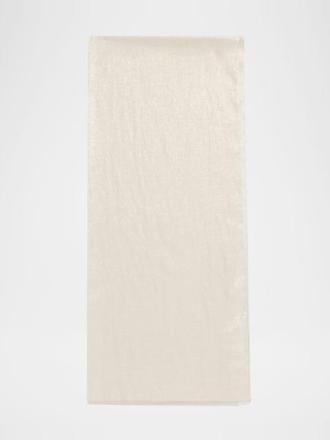 Brunello Cucinelli Sparkling Cashmere & Silk Scarf