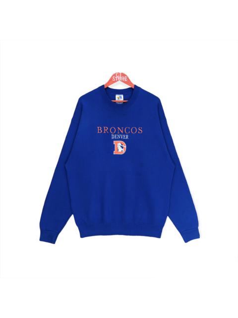 Other Designers Vintage - Vintage Denver Broncos Embroidery Sweatshirt Crewneck