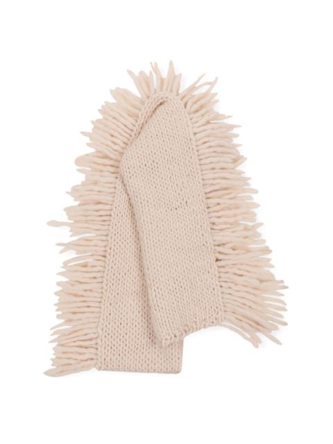 fringed wool scarf