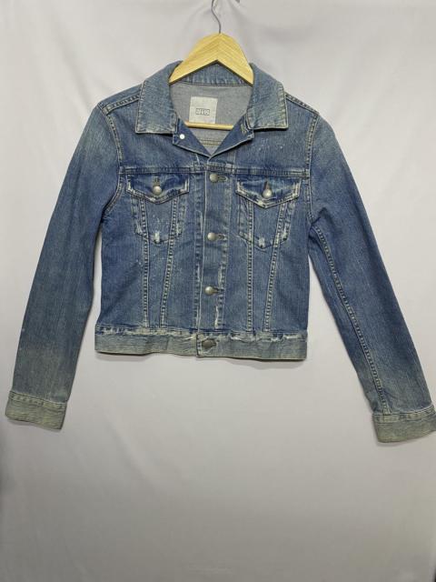Other Designers Vintage - (G) LOWRYS FARM DISTRESSED DENIM JACKET