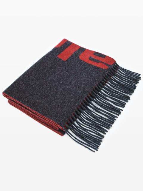 Alexander Wang Logo Jacquard Scarf in Wool Cashmere