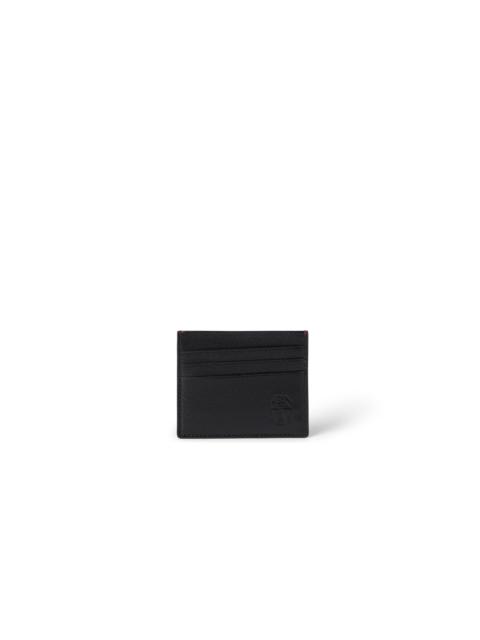 Brunello Cucinelli Brunello Cucinelli Capretta card holder in Black at Nordstrom