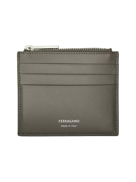 FERRAGAMO Taupe Florence Card Holder