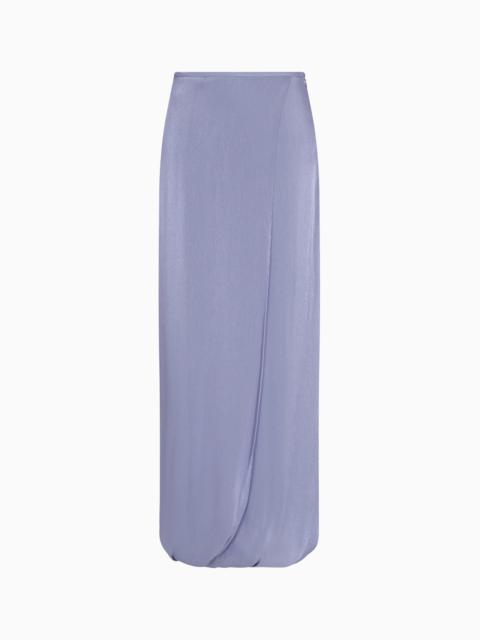 GIORGIO ARMANI LONG SKIRT IN DOUBLE SILK SATIN