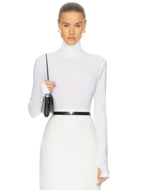 NORMA KAMALI Long Sleeve Turtleneck Bodysuit