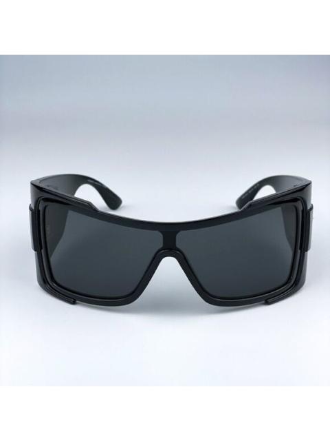 VERSACE NEW Versace VE4451 GB1/87  Black Dark Grey Wraparound Unisex Sunglasses