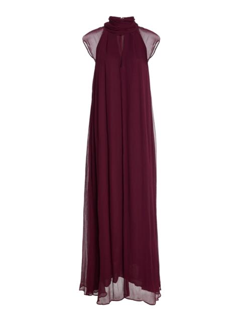 STAUD Camilla Maxi Dress burgundy