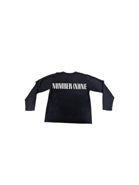 NUMBER (N)INE KURT COBAIN NUMBER NINE WITH NIRVANA FONT GRUNGE GARAGE TEE