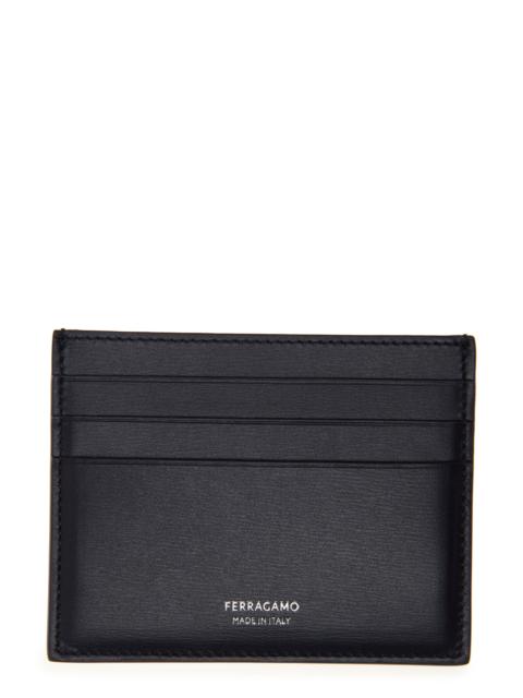 FERRAGAMO FERRAGAMO Classic Leather Card Case in Midnight at Nordstrom