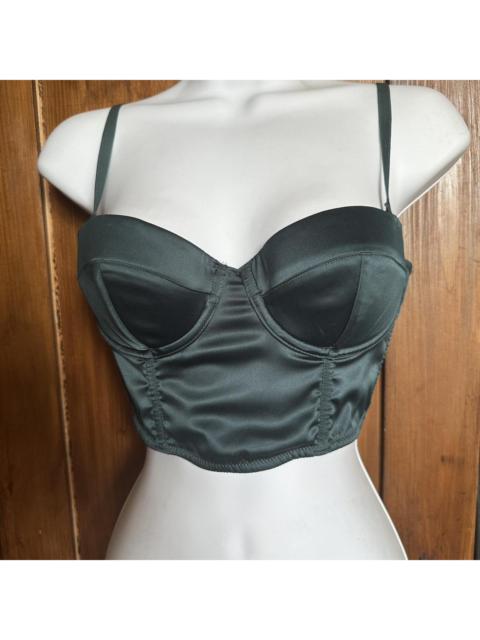 Other Designers Women's Green Crop-top