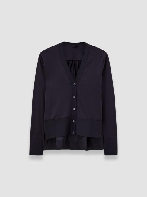 JOSEPH Jersey Habotai Silk Cardigan