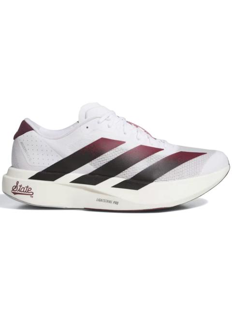 adidas Adidas | Ncaa x Mississippi St Bulldogs Adizero EVO SL Shoes 'Cloud White / Core Black / Team Maroon
