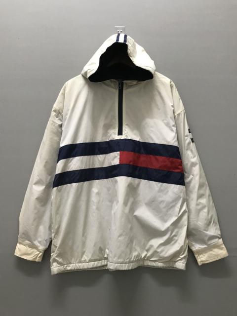Other Designers Vintage Tommy Hilfiger Big Flag Fleece Half Zipper Jacket